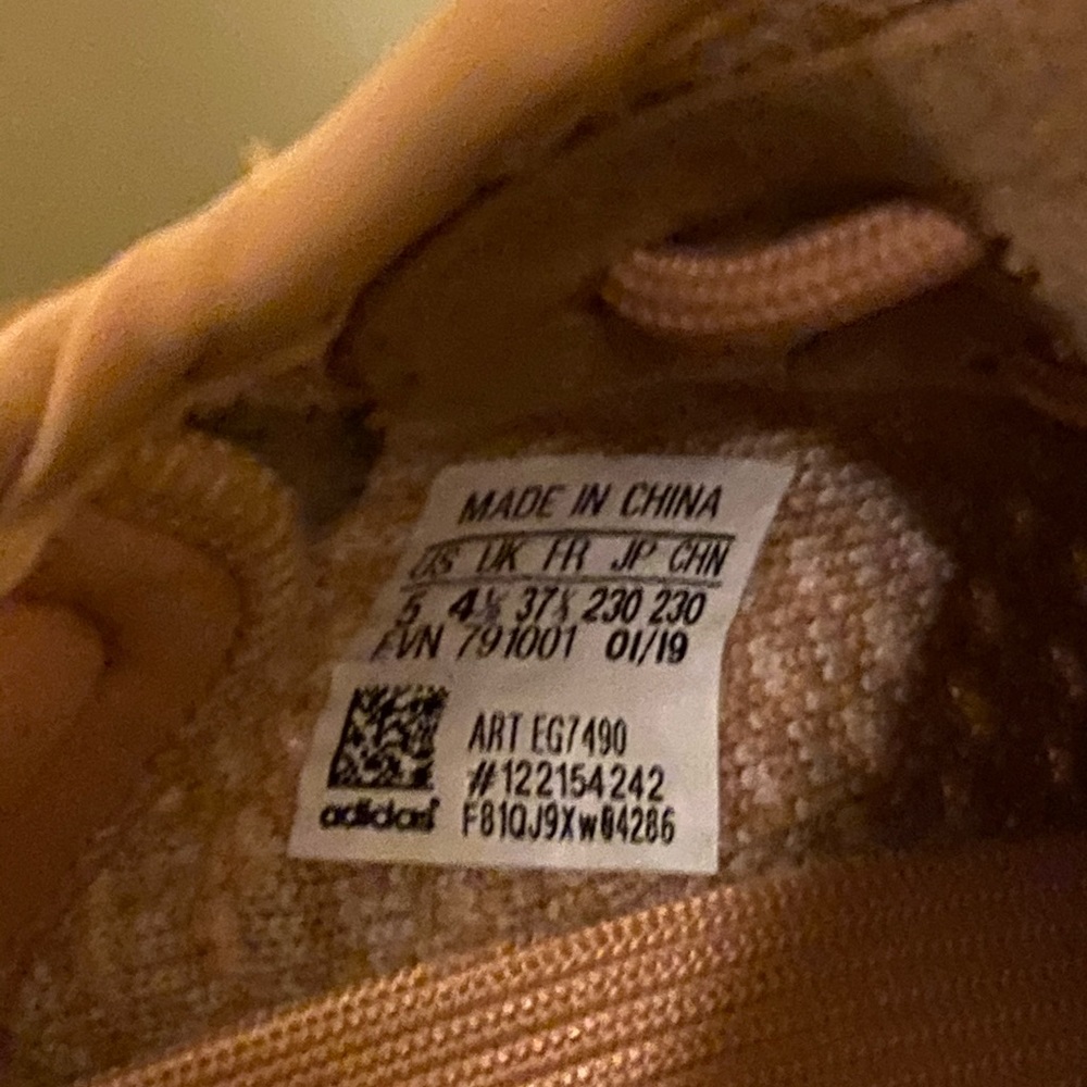 Yeezy Knit Sneakers in Tan with Orange Pull Tab - Picture 3 of 3